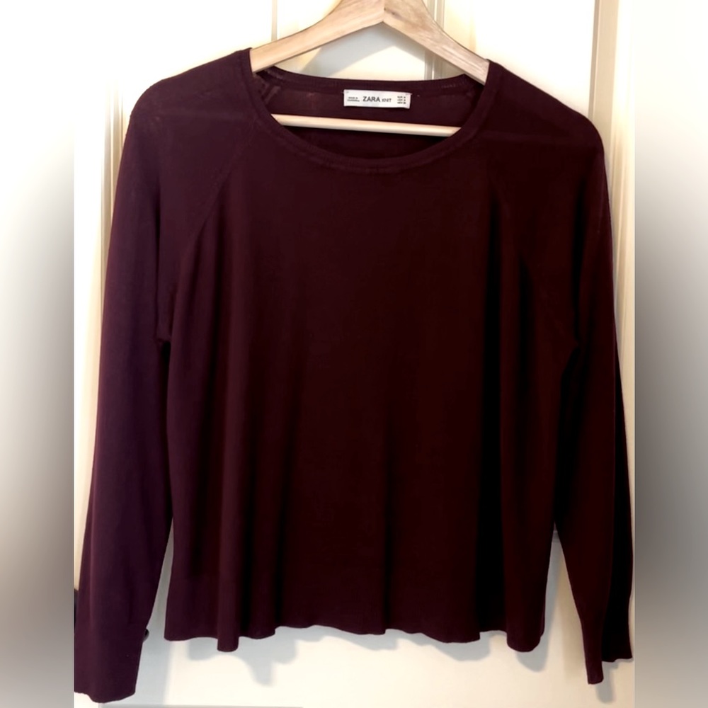 Classic Burgundy Zara knit Sweater